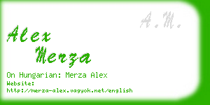 alex merza business card
